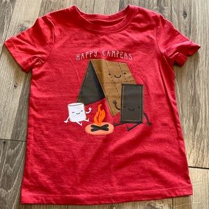 Cat & Jack 4T ‘Happy Campers’ S’mores Graphic Tee🍫⛺️